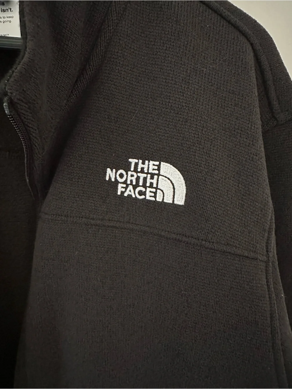 The North Face Men’s Black Fleece Jacket Fall Winter Cozy Layer Sz M